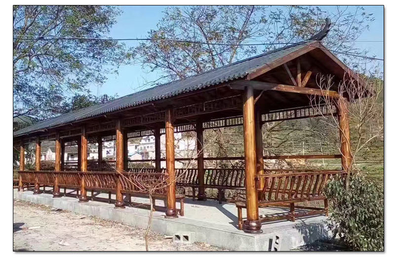 加工定制花旗松圆木古建园林凉亭工程建筑木方料半圆碳化木防腐木
