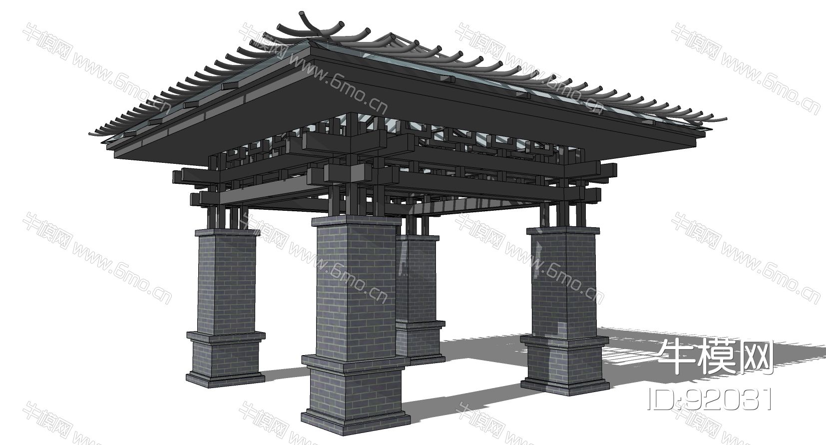 湖南园林古建牌楼 湖南古建亭子游廊_co土木在线