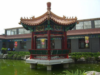 【承德仿古建凉亭长廊牌楼广场假山喷泉园林景观工程施工dn6古建】价格_厂家_图片