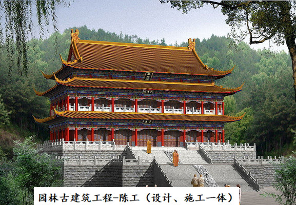 古建牌坊古建木材制作 寺庙仿古仿古长廊设计施工 南美菠萝.