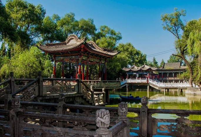 江南式古建园林"塞上明珠"之称的临夏红园-皇家园林_古建中国