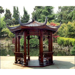 八角凉亭_苏州织彩园林工程_古建凉亭