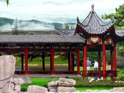 海南古建长廊 古建长廊工程承接 景诺园林