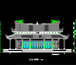 园林古建工程中的某道观祠堂古建筑施工图纸免费下载指南